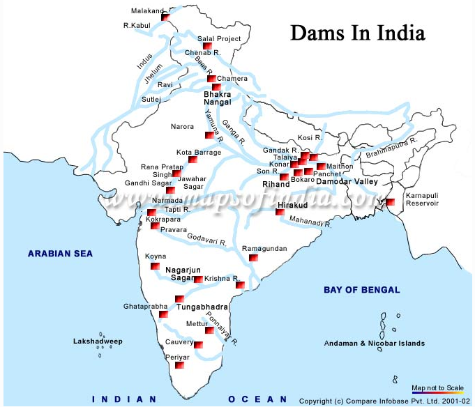 map-Dams-in-India